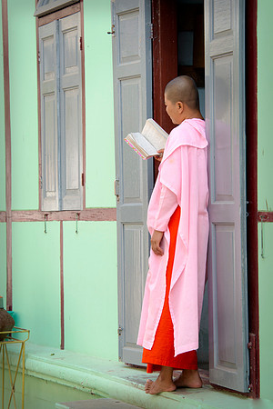 Nun with Book